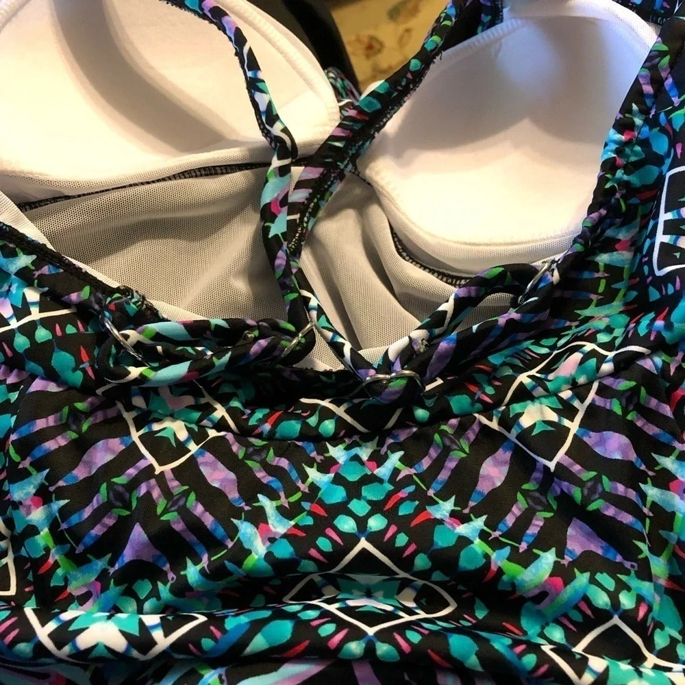 SWIM Solutions Bow Tummy-Control Swimdress NWT - Picture 6 of 8